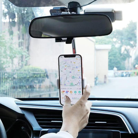 Phone Bracket For Vehicle Rearview Mirror