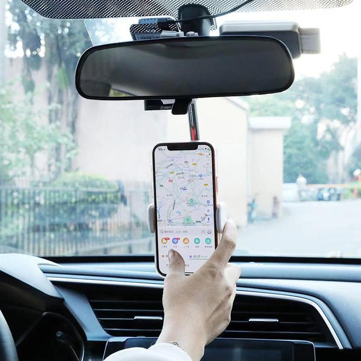 Phone Bracket For Vehicle Rearview Mirror