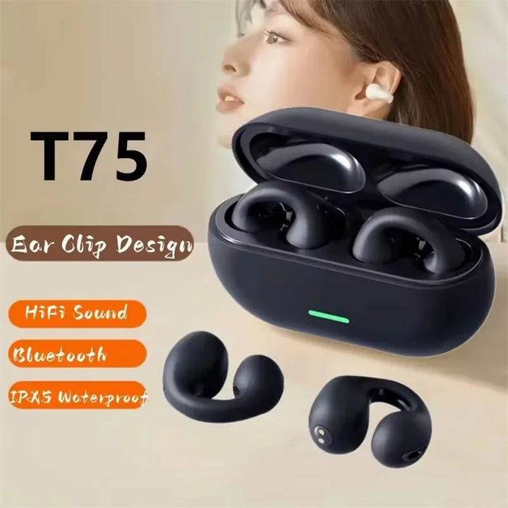 Touch Control Clip on Headphone
