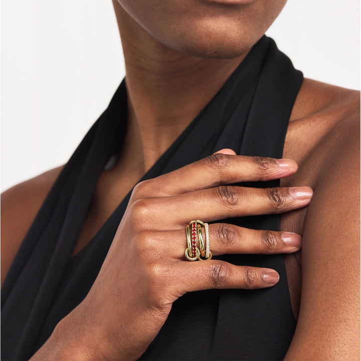 Luxury Zirconia Gold Plating Rings