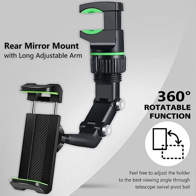 Rear view Mirror Phone Holder