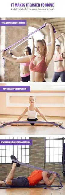 Multi-Section Elastic Yoga Resistance Bands