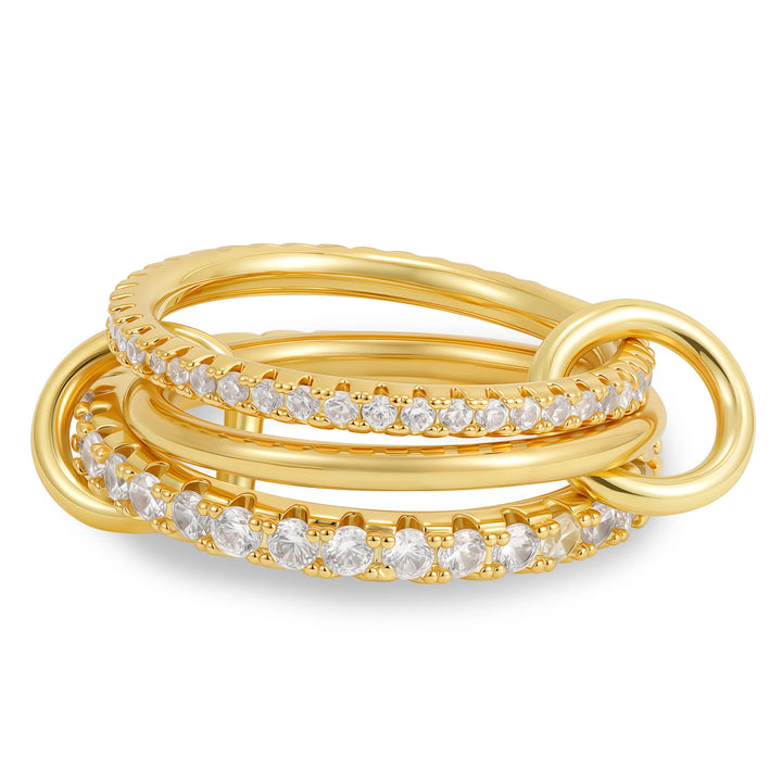 Luxury Zirconia Gold Plating Rings