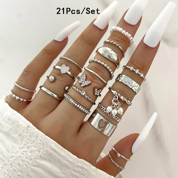 Fashion Knuckle Rings Set