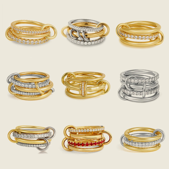 Luxury Zirconia Gold Plating Rings