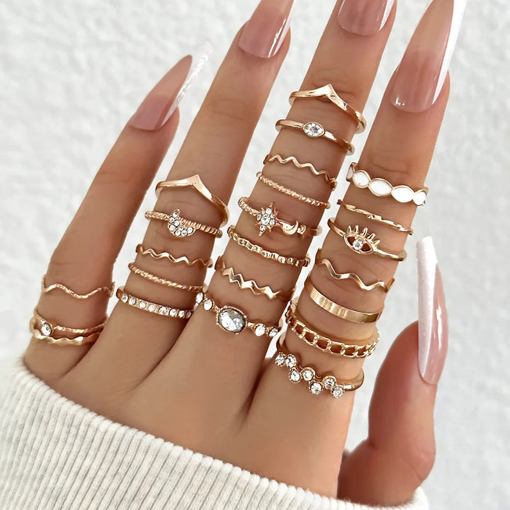 Fashion Knuckle Rings Set