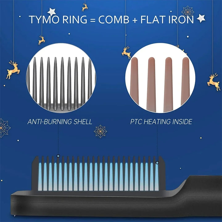 Hair straightener Comb