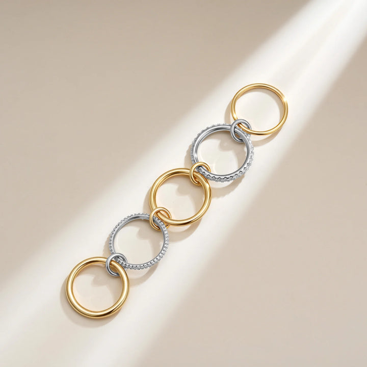 Luxury Zirconia Gold Plating Rings