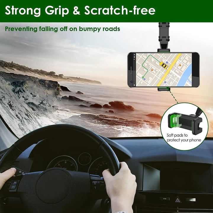 Rear view Mirror Phone Holder