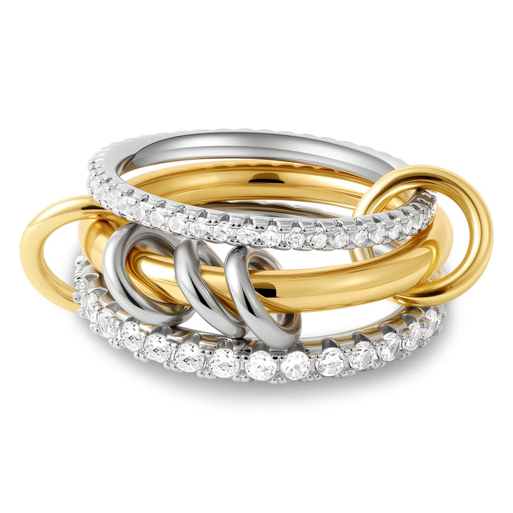 Luxury Zirconia Gold Plating Rings