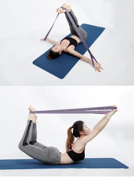 Multi-Section Elastic Yoga Resistance Bands