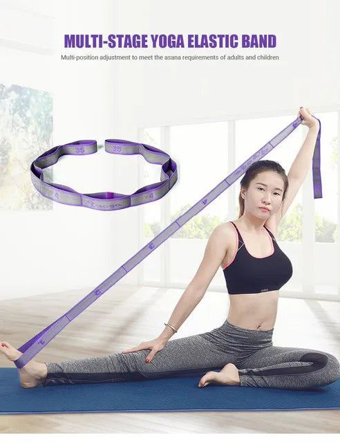 Multi-Section Elastic Yoga Resistance Bands