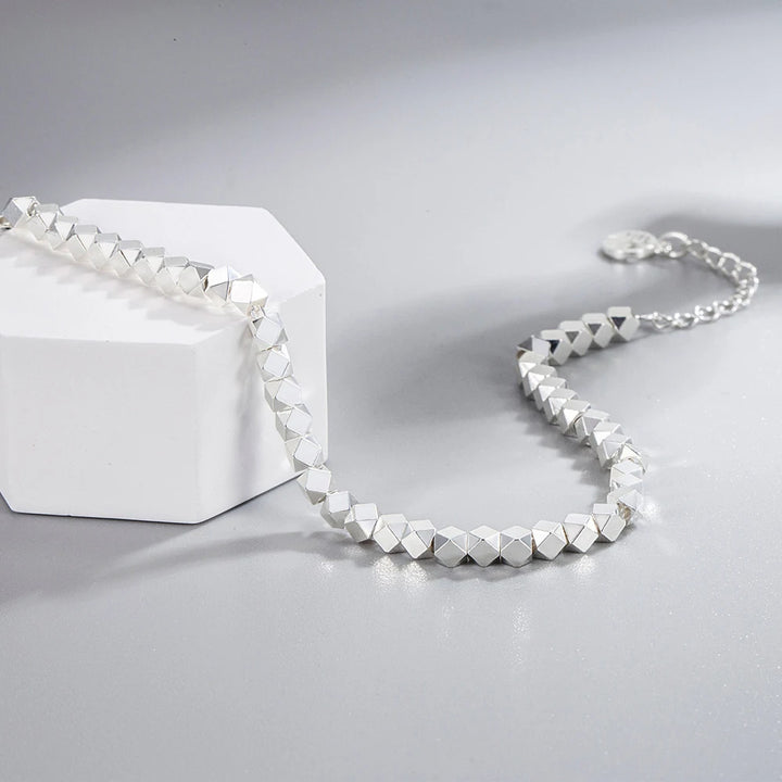 925 Irregular Bead chain Bracelets