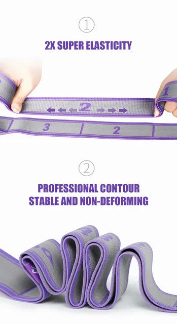 Multi-Section Elastic Yoga Resistance Bands