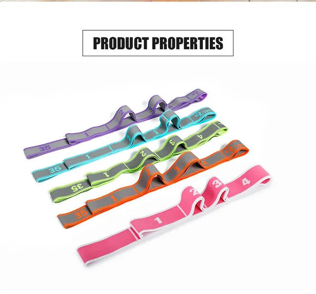 Multi-Section Elastic Yoga Resistance Bands