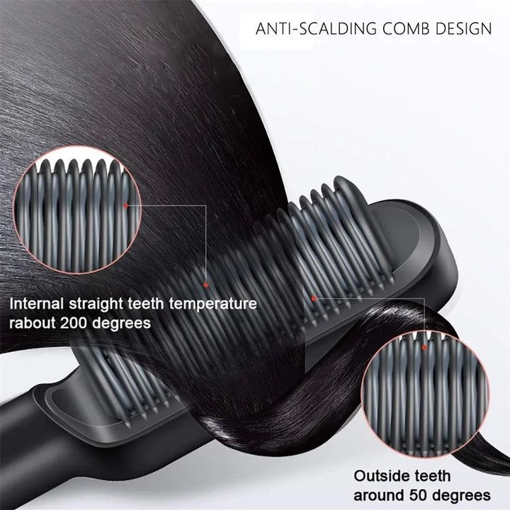 Hair straightener Comb
