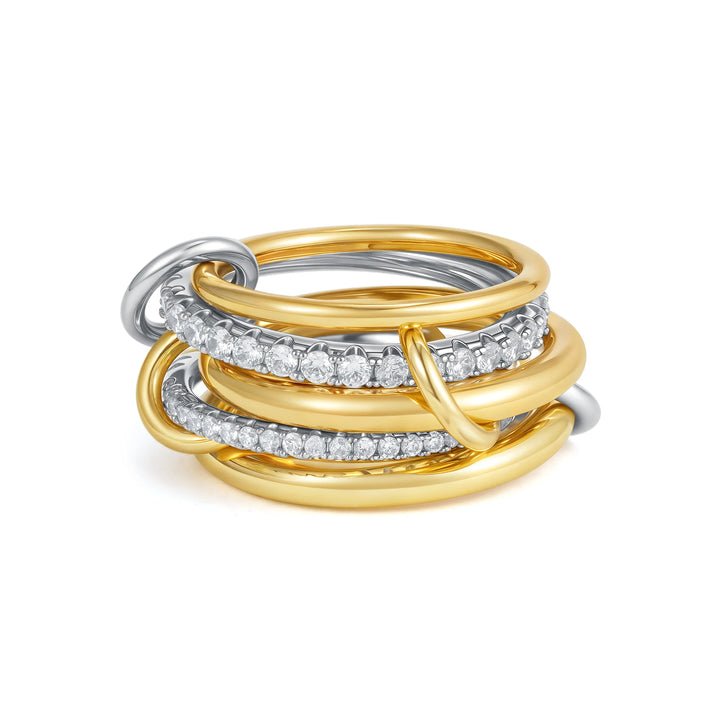 Luxury Zirconia Gold Plating Rings
