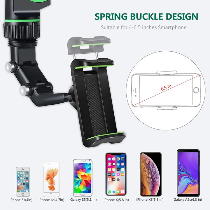 Rear view Mirror Phone Holder