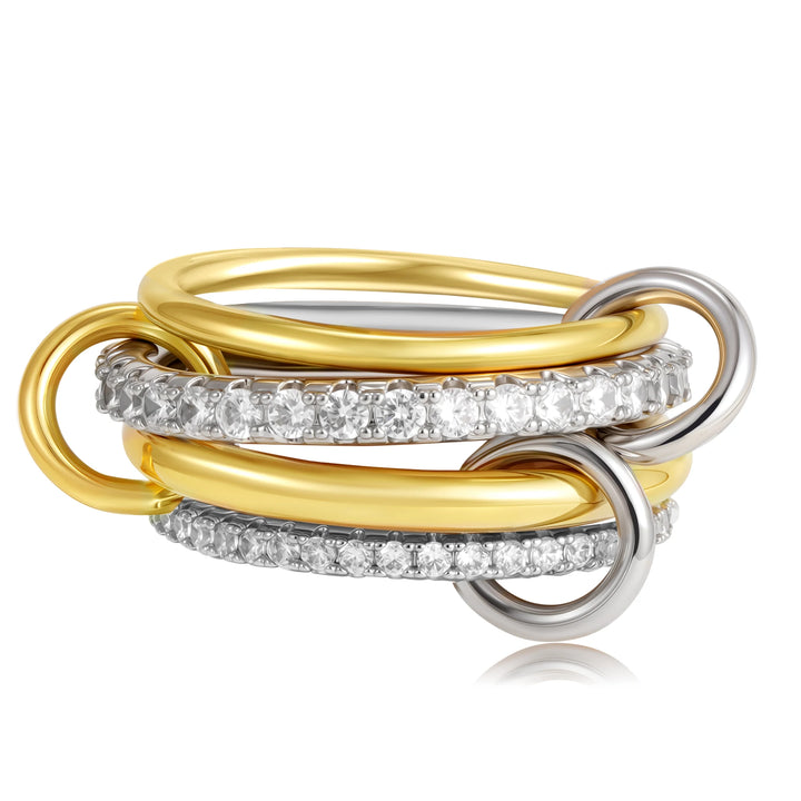 Luxury Zirconia Gold Plating Rings