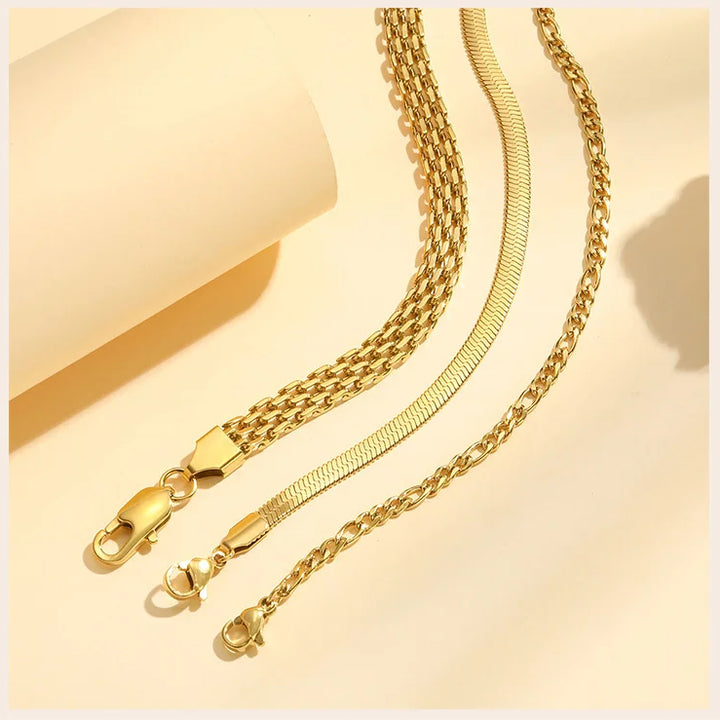 Gold Stainless Steel Chain Bracelet