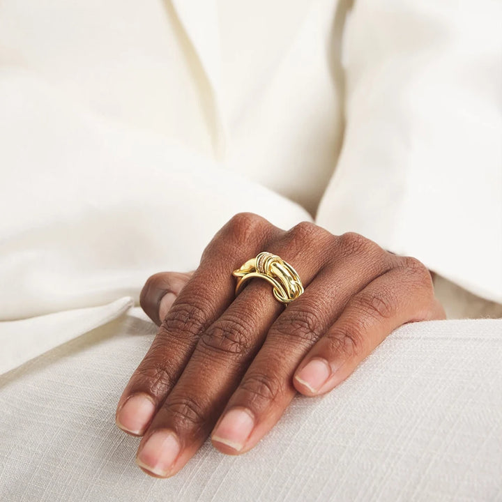 Luxury Zirconia Gold Plating Rings