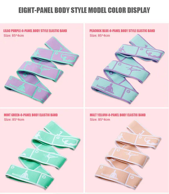 Multi-Section Elastic Yoga Resistance Bands