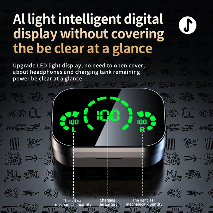 Smart Digital Display Wireless Headset