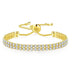 Double Row Zircon Rhinestone Bracelet